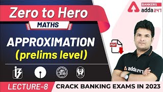 Approximation Prelims Level Questions in Maths  Adda247 Banking Classes  Lec8 [upl. by Oba]