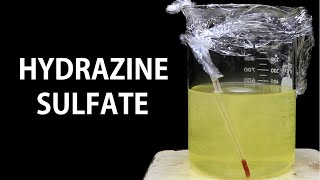 Making Hydrazine Sulfate from Urea and Bleach [upl. by Nomyt]