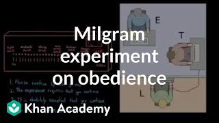 Milgram experiment on obedience  Behavior  MCAT  Khan Academy [upl. by Ogirdor]