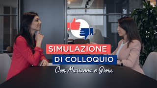 Simulazione di un COLLOQUIO di lavoro [upl. by Loziram525]