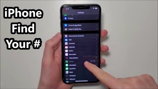 How to Find Your Phone Number iPhone 11 [upl. by Naples]