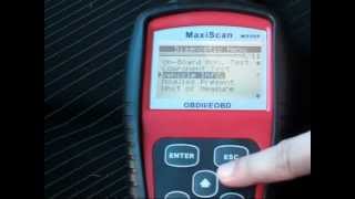 Peugeot 307 OBDII scan with Maxiscan MS509 [upl. by Munster73]