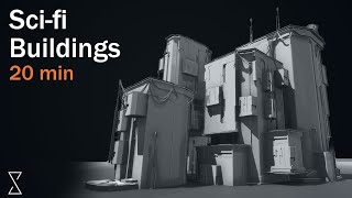 Houdini scifi Buildings  Tutorial [upl. by Cromwell]