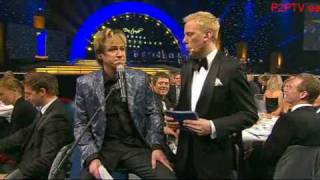 Robert Gustafsson som Per Gessle Idrottsgalan 2009 [upl. by Carpio]