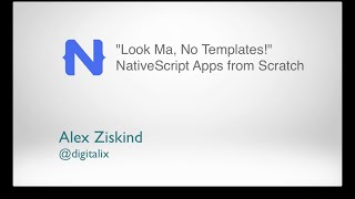 NativeScript Apps from Scratch [upl. by Akoyin]