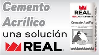 CEMENTO ACRÍLICO UNA SOLUCIÓN REAL [upl. by Eimyaj]