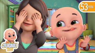 Peek a Boo Song abc  Jugnu Kids Nursery Rhymes amp Kids Songs [upl. by Akeenat769]