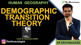 Demographic Transition Theory Notestein Geography Optional [upl. by Kcirrem930]