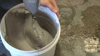 How to mix refractory mortar by hand  ABC Ovens [upl. by Anabella]