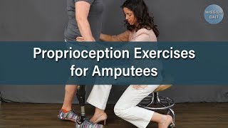 Balance Exercises for Amputees Proprioception [upl. by Kcod]