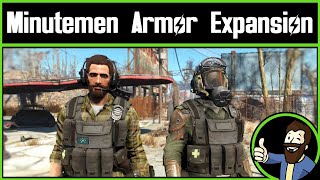 Fallout 4 Mod Throwback Militarized Minutemen  Uniforms Patches and Insignia Addon [upl. by Teleya]