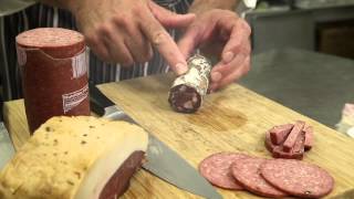 How to Slice Salami  Food Variety [upl. by Tterag768]