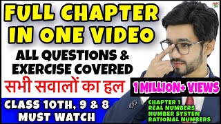 Real Numbers  Class 10 Maths Chapter 1  Class 98 Maths  Number System  Rational Numbers  CBSE [upl. by Ewart]