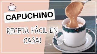 Cómo hacer CAPUCHINO casero fácil ☕ Erika zárate [upl. by Yesdnil]