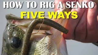 How To Rig A Senko 5 Ways  Bass Fishing Tips [upl. by Chard]