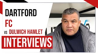 HAMLET INTERVIEWS Hakan Hayrettin vs Dartford  National League South  1423 [upl. by Fasto]