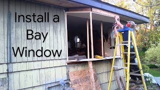 How to Install a Window amp How to Build a Bay Window for 500 with jimthepilot [upl. by Nwahshar752]