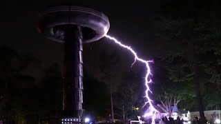 3 Million Volt Test at Teslas Wardenclyffe Tower [upl. by Erhart]