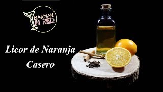 COMO HACER UN LICOR DE NARANJA CASERO [upl. by Ihcekn]