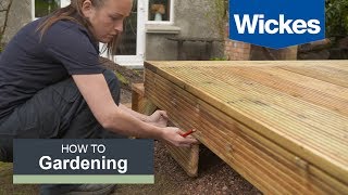 How to Build a Raised Deck with Wickes [upl. by Noxas997]