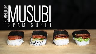 Musubi Spam Sushi  How to make Musubi at home  Me eating [upl. by Wolfson139]