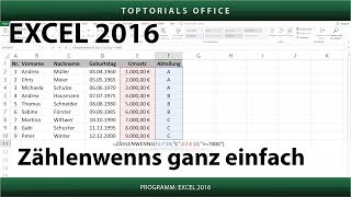 Zählenwenns ganz einfach Excel [upl. by Ahkihs]