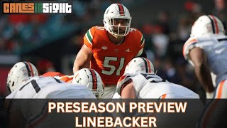 LINEBACKERS CanesInSight Preseason Preview 20242025 [upl. by Molahs]