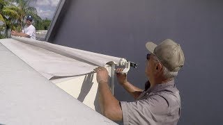 HOW TO REPLACE RV SLIDE OUT TOPPER AWNING FABRIC [upl. by Raviv359]