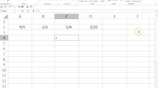 USO DE EXCEL PARA SOLUCION DE FRACCIONES [upl. by Hidie594]