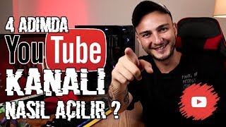 4 Adımda YouTube Kanalı Nasıl Açılır [upl. by Poree]