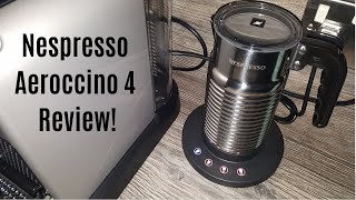 Nespresso Aeroccino 4 Milk Frother Review  Worth upgrading from the Aeroccino 3 [upl. by Keslie]