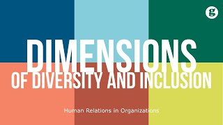 Dimensions of Diversity and Inclusion [upl. by Orion]