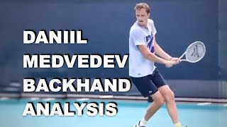 Daniil Medvedev Backhand Analysis [upl. by Araem]