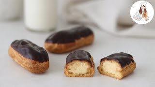 How to Make Eclairs  Chocolate Eclair Recipe [upl. by Kerk]