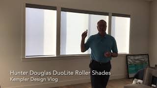 Hunter Douglas Designer Roller Shades with DuoLite [upl. by Lehacim]