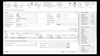 NAV 2016 Receiving a Purchase Order [upl. by Nappie]