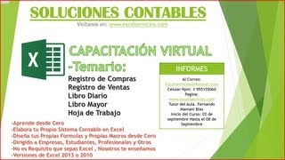 Crear Sistema Contable en Excel Parte 1 [upl. by Gnet782]