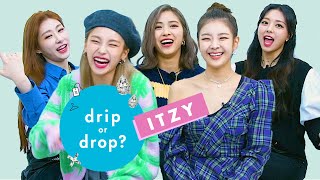 ITZY Reacts to Their Best Looks  Drip Or Drop  Cosmopolitan [upl. by Animlehliw]