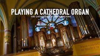 Playing a Cathedral Organ [upl. by Sdlonyer]