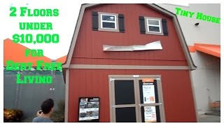 Under 10000 2 Floor Shed House For Debt Free Living No Upgrades [upl. by Adnar]