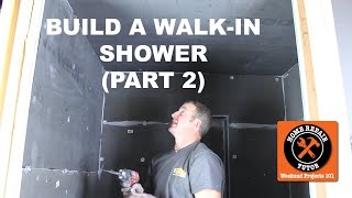 How to Build a WalkIn Shower Part 2 Wedi PanelsStepbyStep  by Home Repair Tutor [upl. by Karee403]