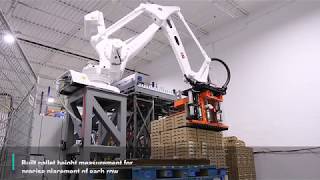 Robotic Case Palletizer  Row Palletizing System  NuMove [upl. by Annia185]