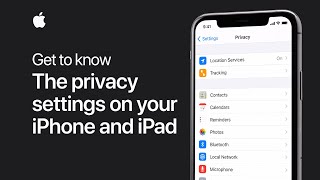 Get to know the privacy settings on your iPhone iPad and iPod touch — Apple Support [upl. by Teryl]