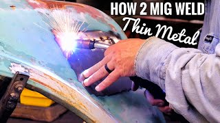 How to MIG Weld THIN Sheet Metal Plus BONUS Content [upl. by Aleahcim]