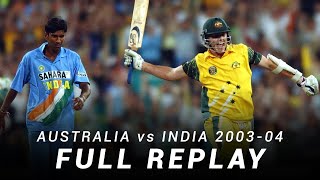 LIVE Flashback Australia v India  Match 7 200304 ODI TriSeries [upl. by Kelsy]