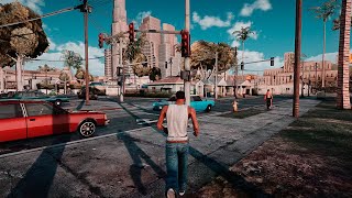 GTA SA 4K ULTRA REALISTA com RAY TRACING e RETEXTURIZADO  ESTOUROU meu PC [upl. by Ardnassela]