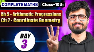 Class 10 Maths  Day 3  Arithmetic progressions amp Coordinate Geometry  Ritik Sir [upl. by Alper]