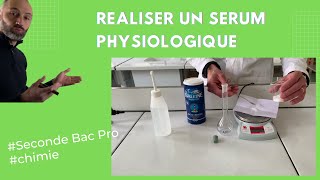 Comment réaliser un sérum physiologique [upl. by Rhyner]