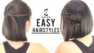 EASY HAIRSTYLES FOR SHORT HAIR [upl. by Popele]