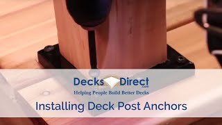 How to Mount and Install Deck Post Anchors [upl. by Morette363]